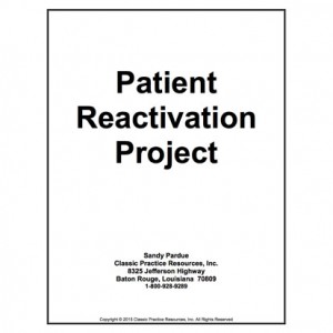 Patient Reactivation Project - Classic Practice Resources Management Products